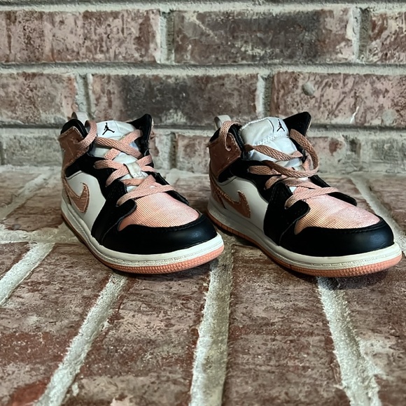 Kids toddler Jordan 1 mid light madder root size 10c - Picture 12 of 14